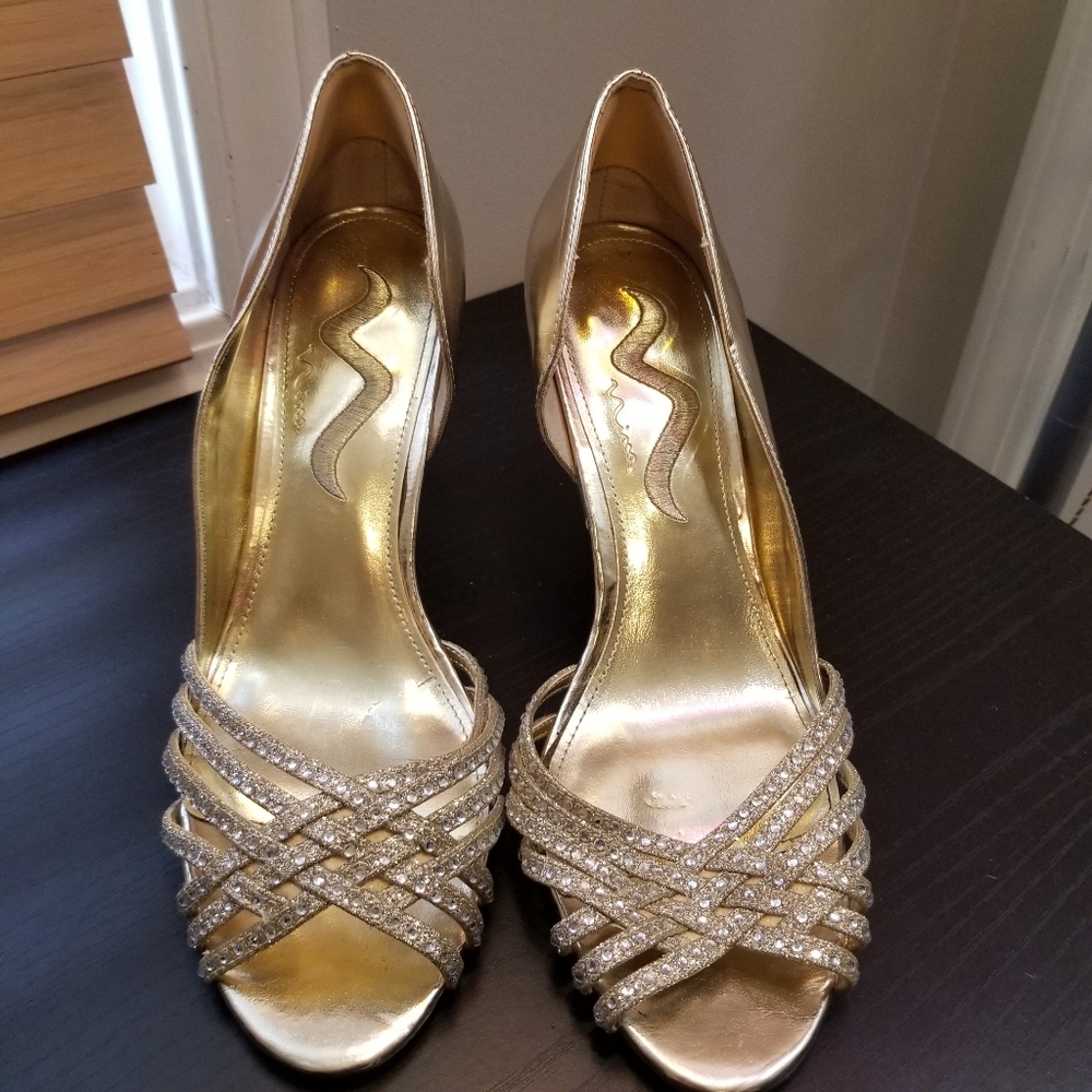 Nina Gold Heels
